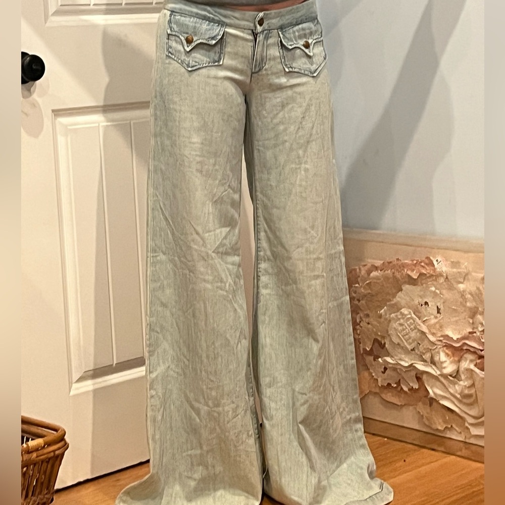💥SOLD💥Goldsign Retro Super Wide Leg Scandal Jeans NWOT - Picture 6 of 16